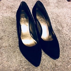 Nine West Black Suede Heels